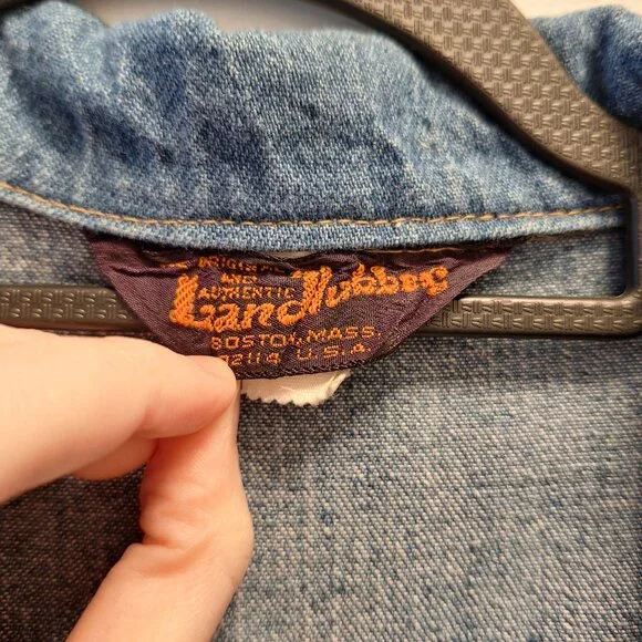 Landlubber 1970s Vintage Zip Front Denim Romper - Picture 5 of 9